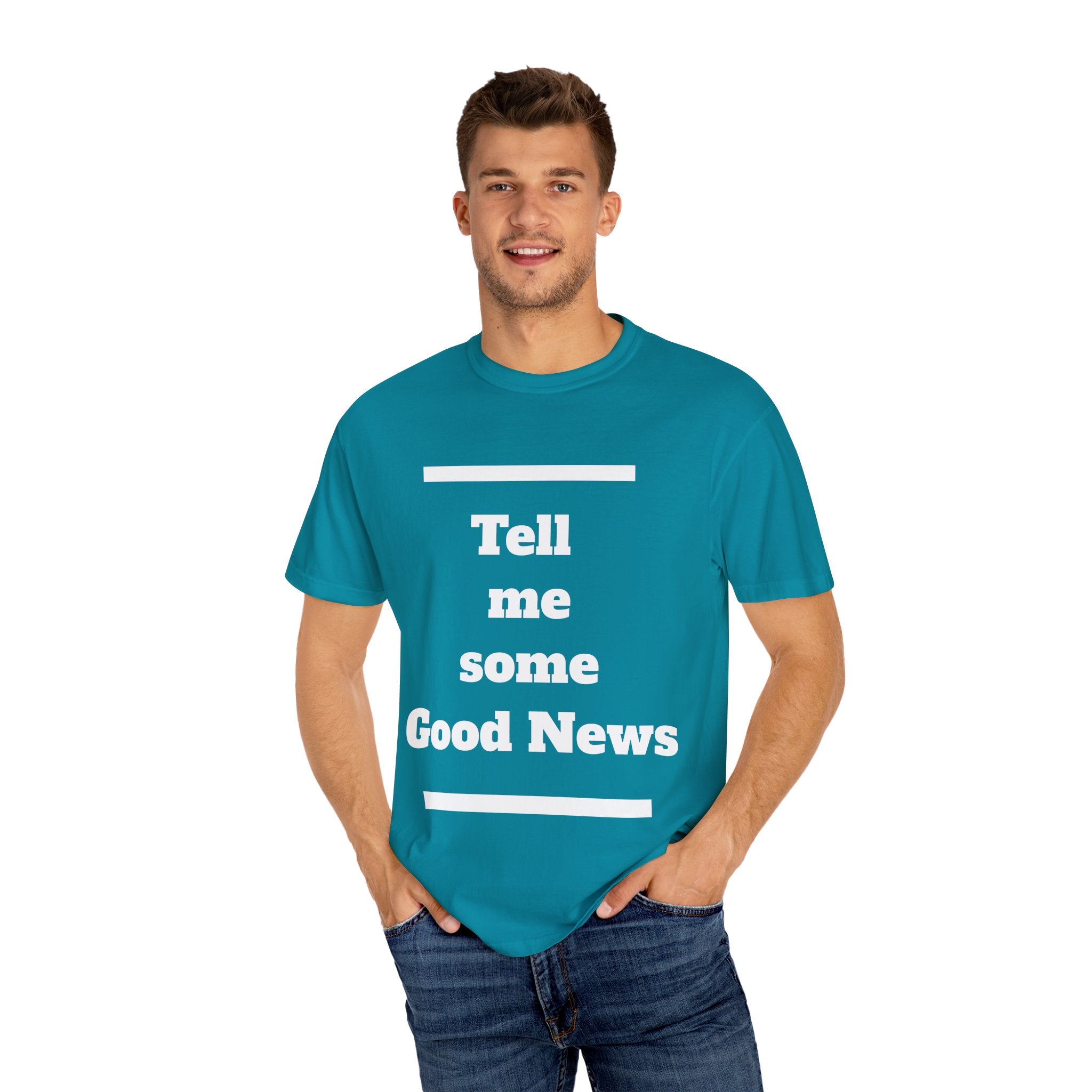 Positive Vibes T-Shirt, Unisex Garment-Dyed Tee, Inspirational Shirt, Casual Wear, Gift for Friends, Encouraging Message