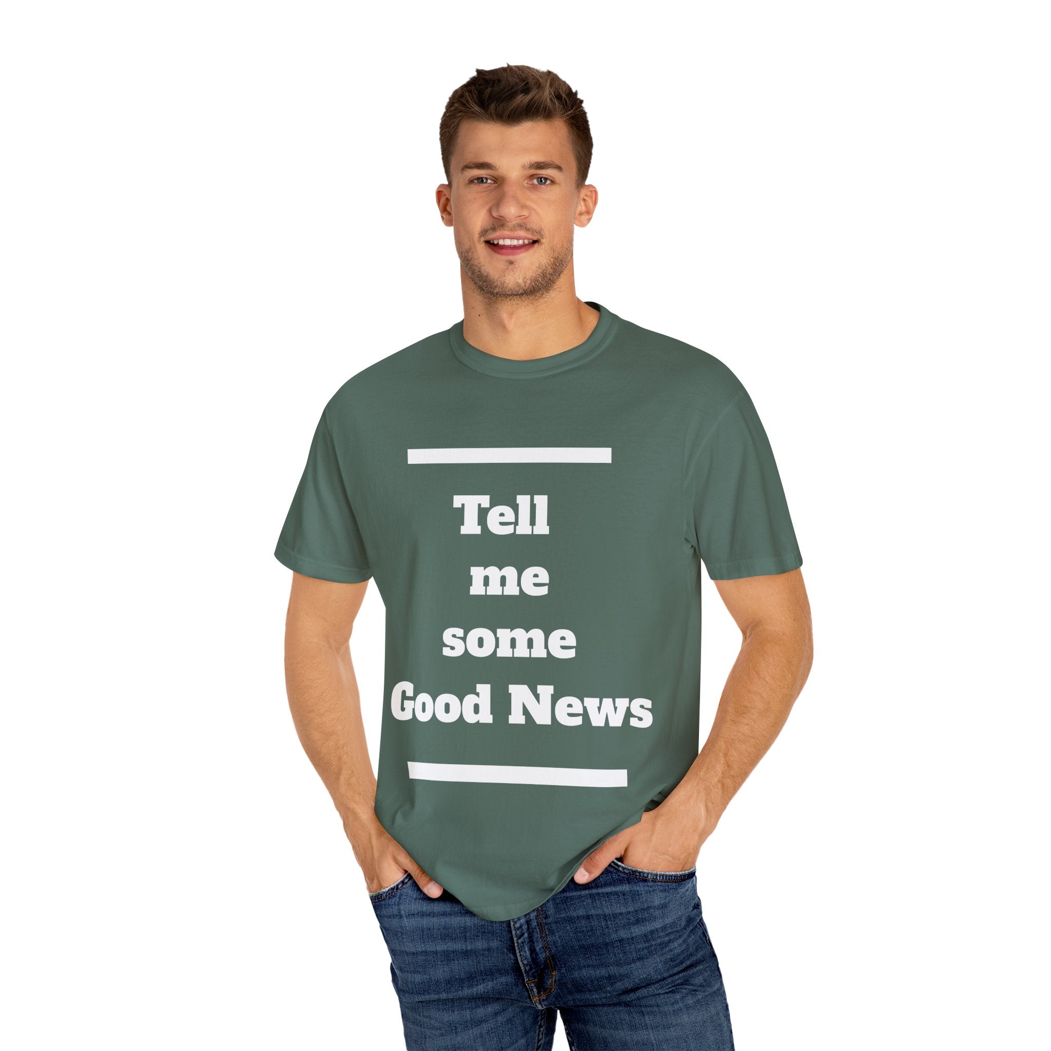 Positive Vibes T-Shirt, Unisex Garment-Dyed Tee, Inspirational Shirt, Casual Wear, Gift for Friends, Encouraging Message