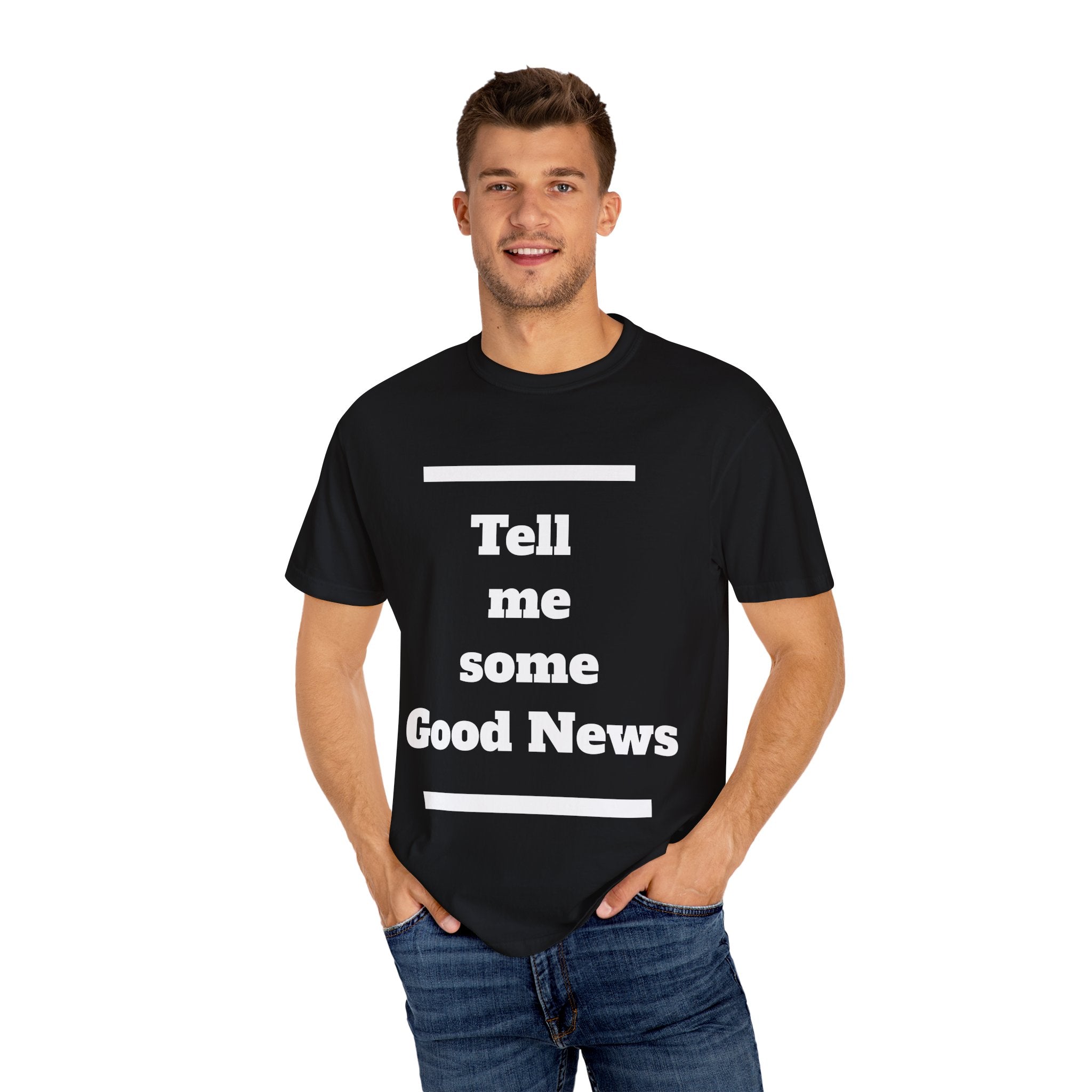 Positive Vibes T-Shirt, Unisex Garment-Dyed Tee, Inspirational Shirt, Casual Wear, Gift for Friends, Encouraging Message