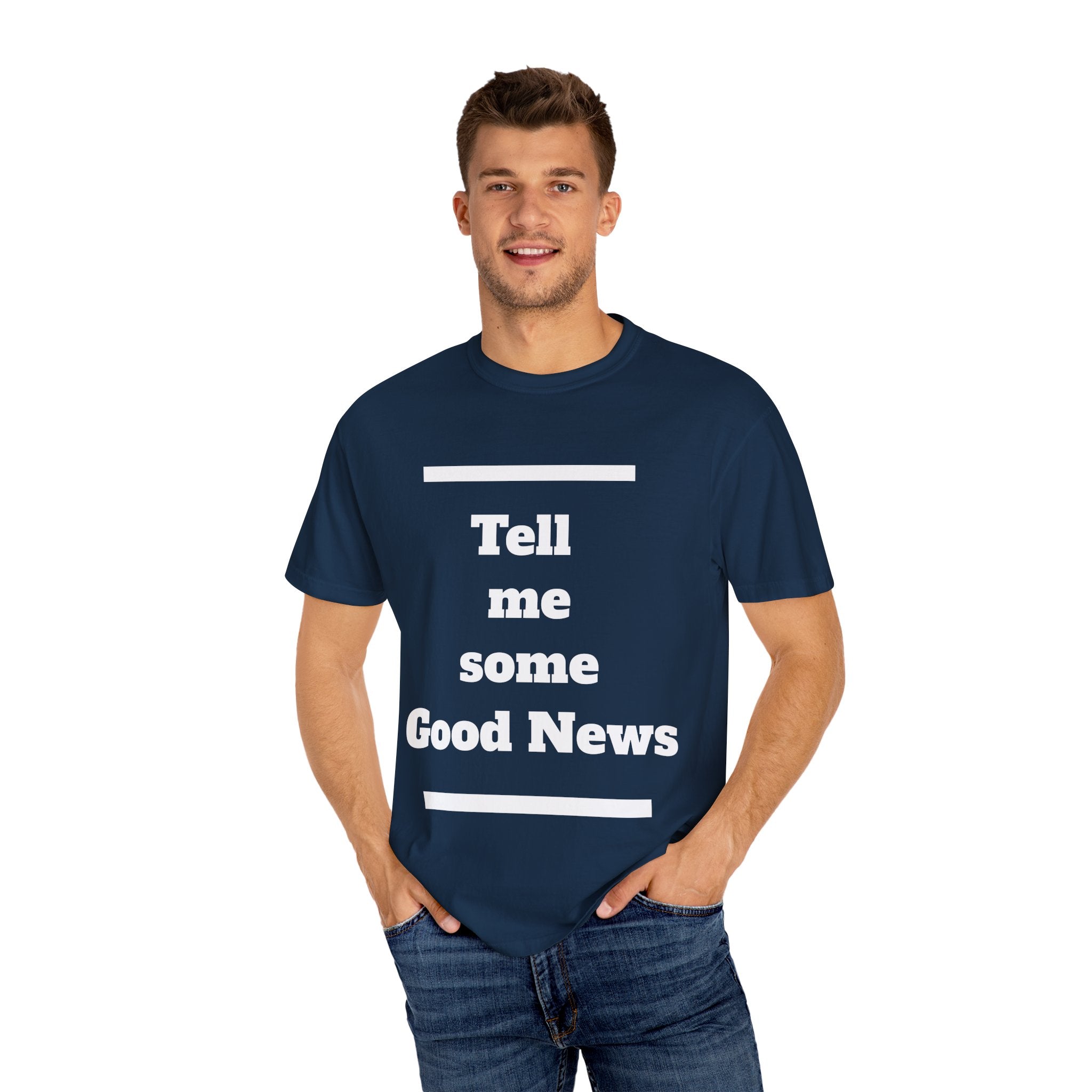 Positive Vibes T-Shirt, Unisex Garment-Dyed Tee, Inspirational Shirt, Casual Wear, Gift for Friends, Encouraging Message