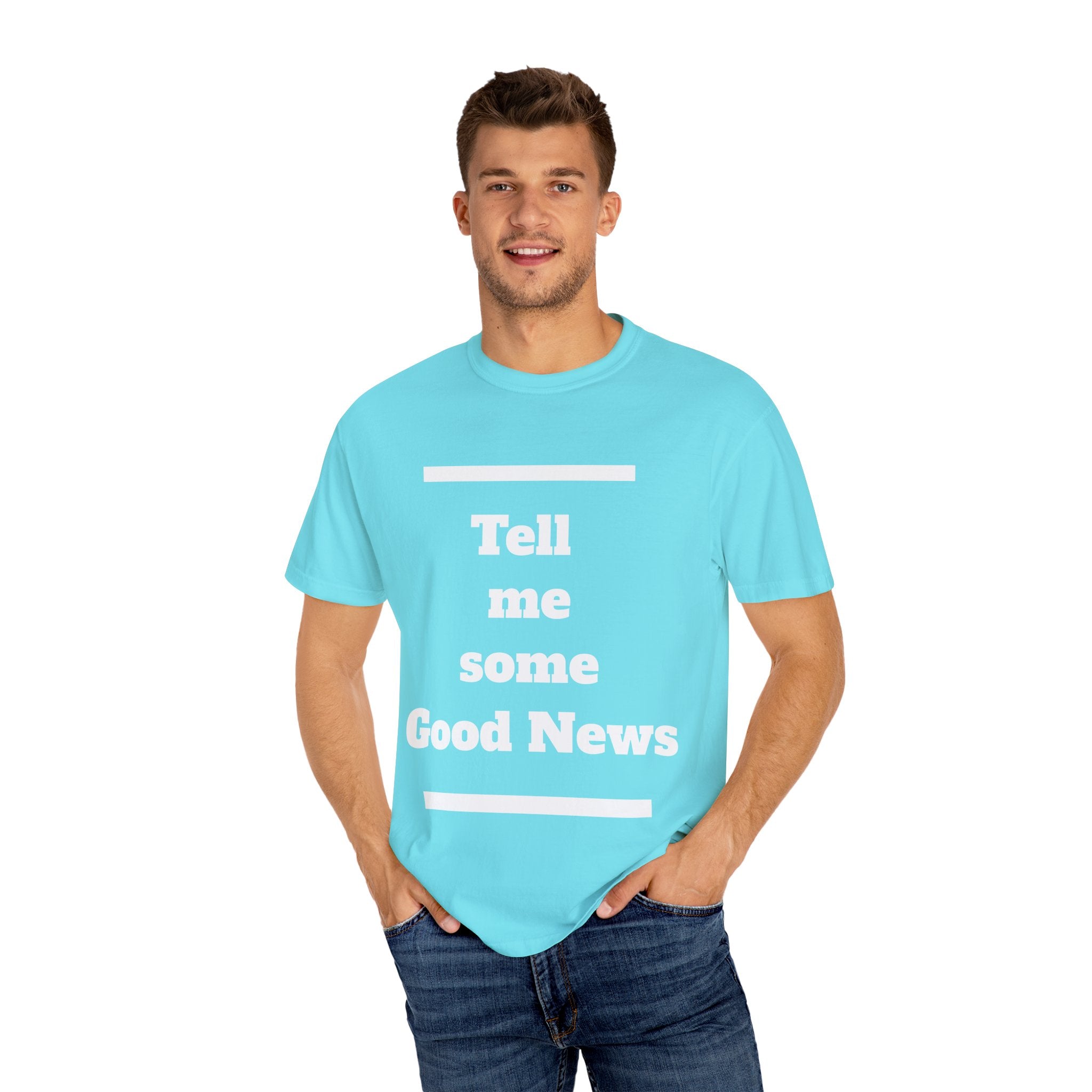 Positive Vibes T-Shirt, Unisex Garment-Dyed Tee, Inspirational Shirt, Casual Wear, Gift for Friends, Encouraging Message