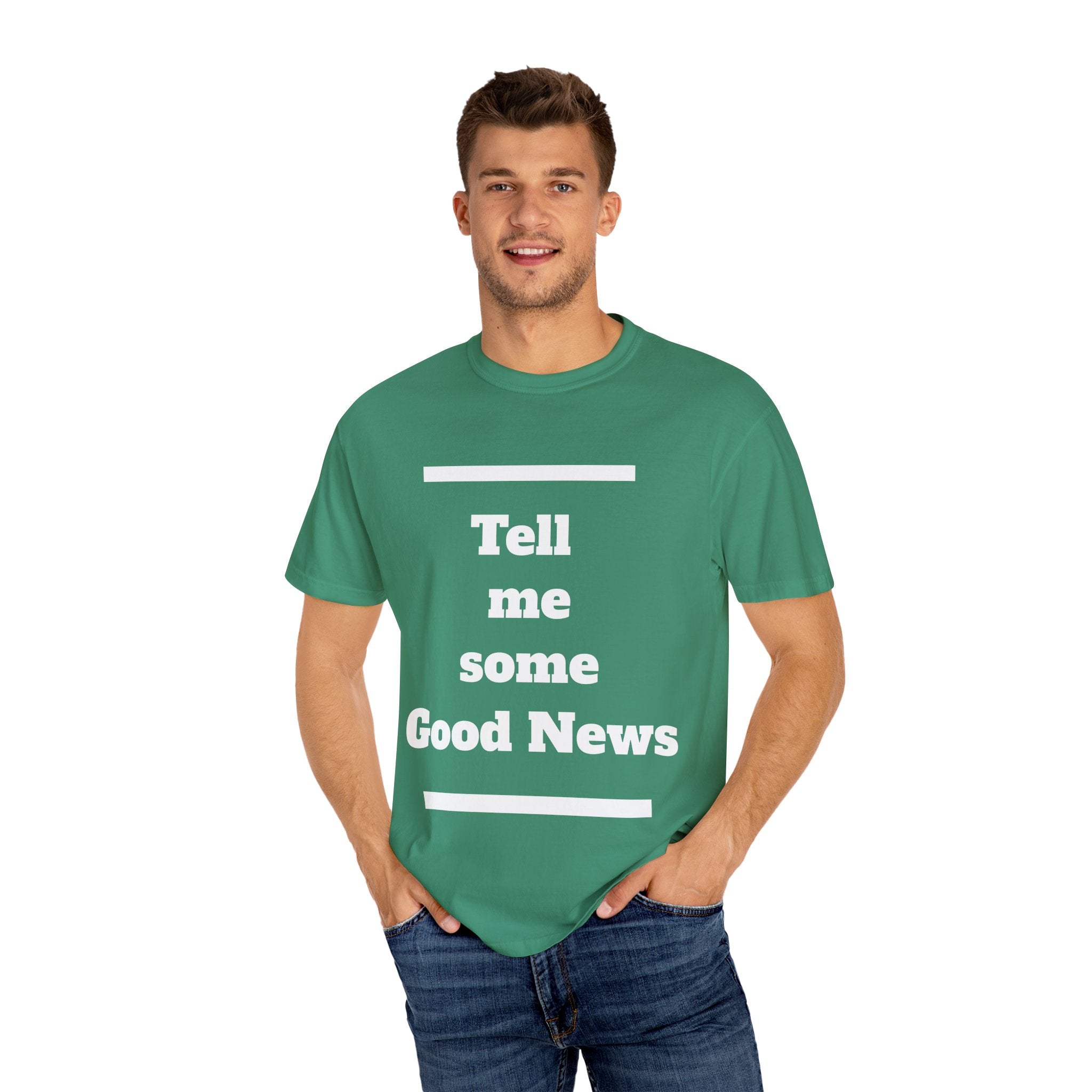 Positive Vibes T-Shirt, Unisex Garment-Dyed Tee, Inspirational Shirt, Casual Wear, Gift for Friends, Encouraging Message