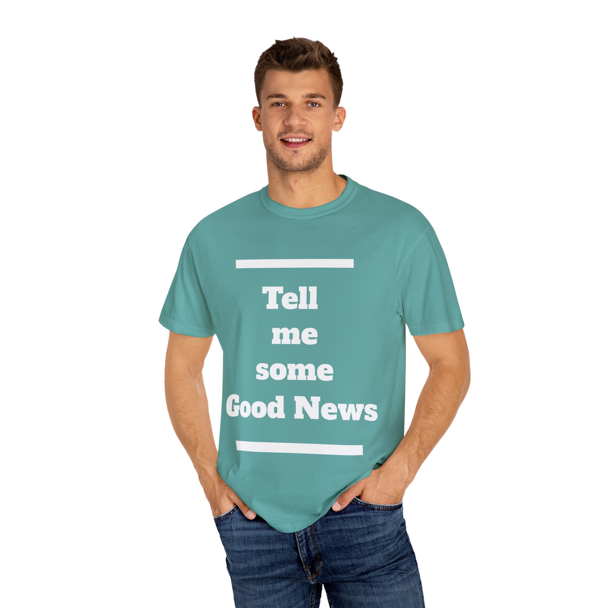 Positive Vibes T-Shirt, Unisex Garment-Dyed Tee, Inspirational Shirt, Casual Wear, Gift for Friends, Encouraging Message