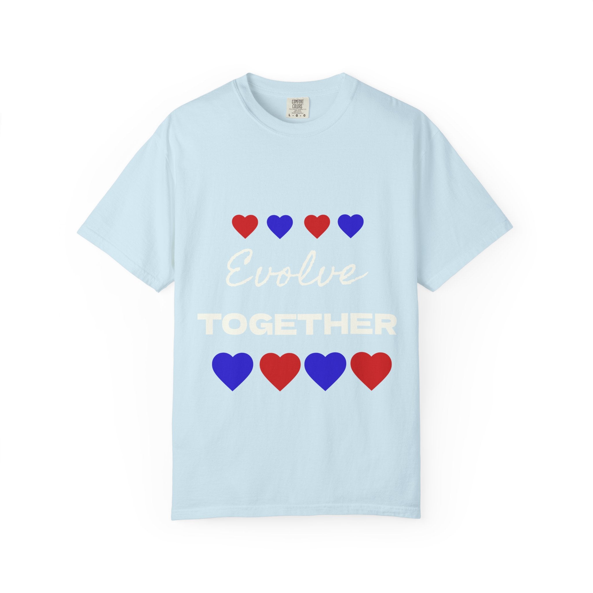 Heart Pattern Unisex T-Shirt - Cute Casual Love Tee