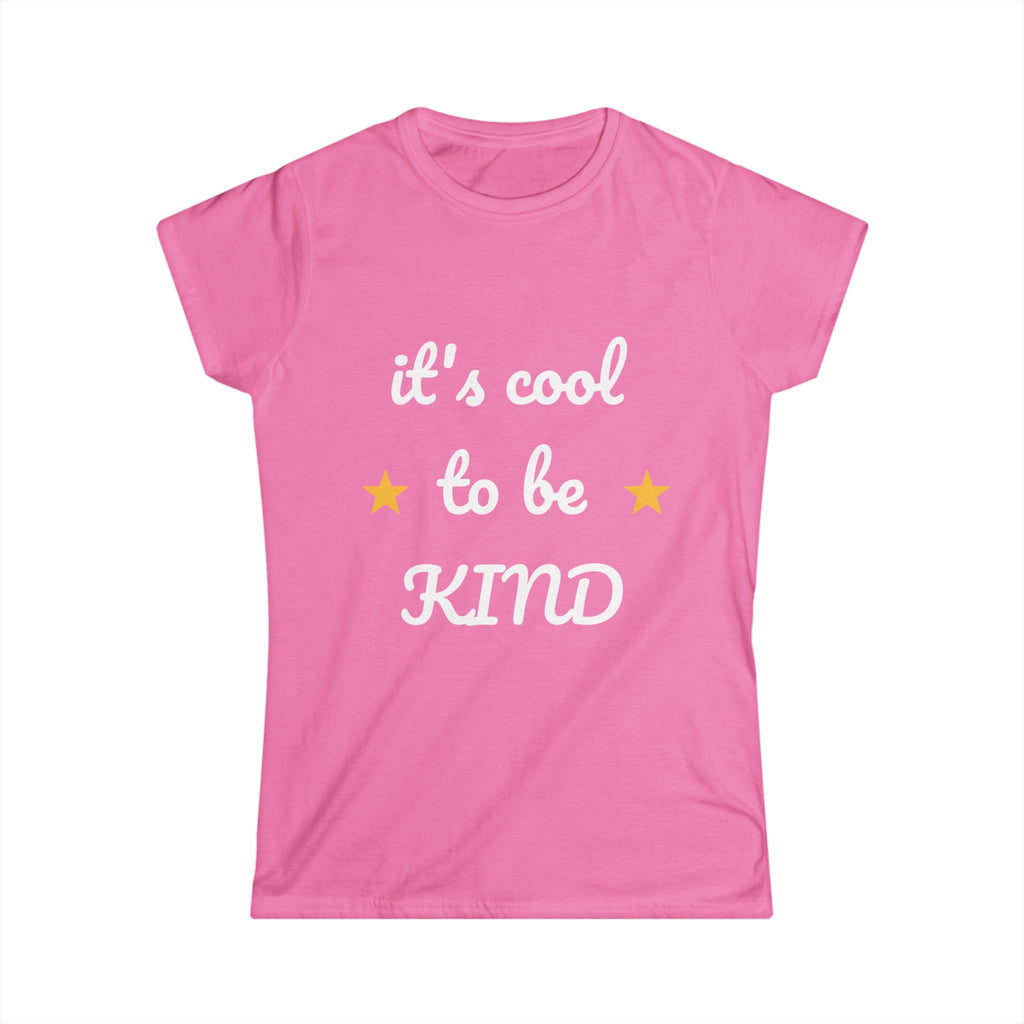 Women's Kindness Tee, Softstyle T-Shirt for Women, Kindness Quote Apparel, Cute Gift for Friends, Inspirational Shirt for Any Occasion