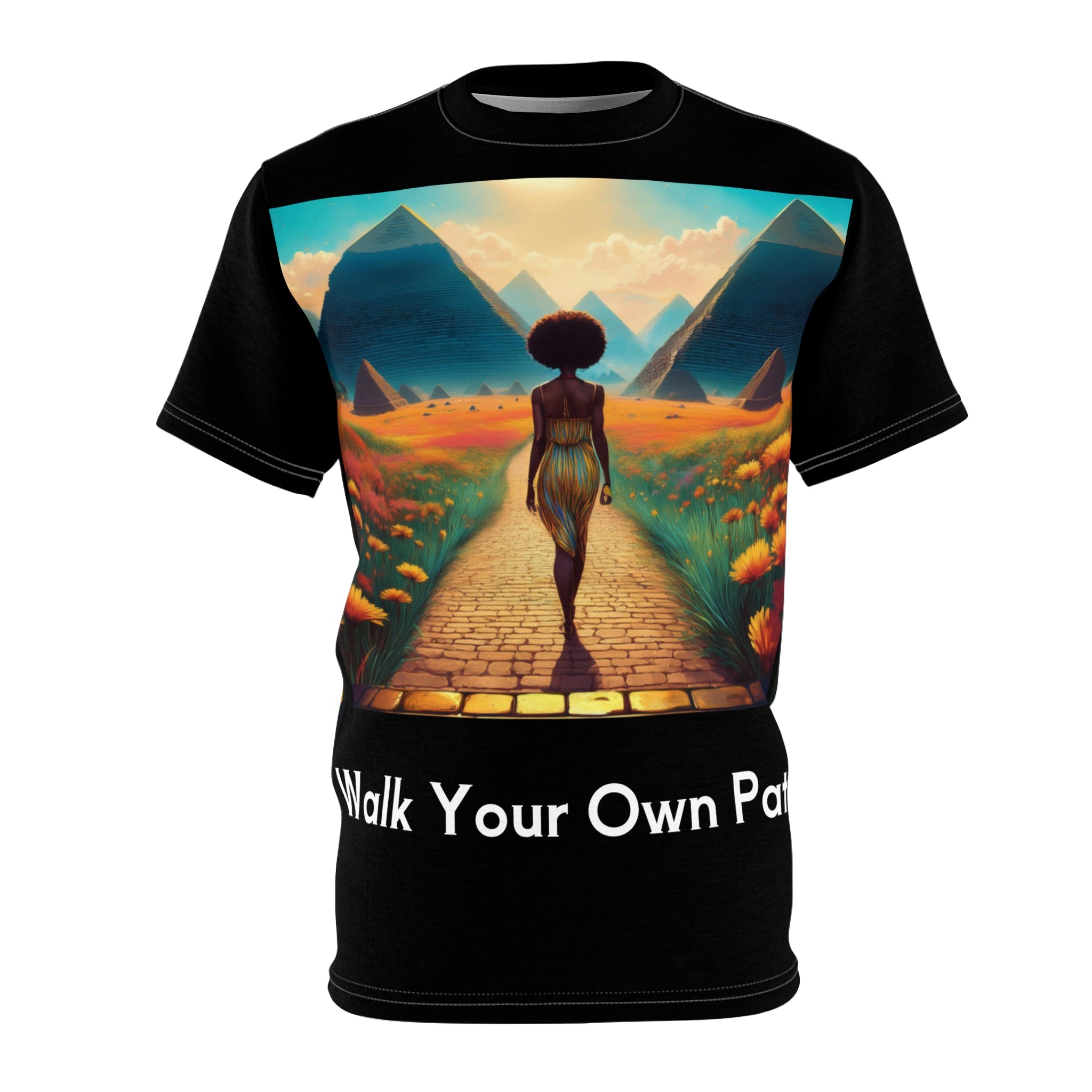 Inspirational Walk Your Own Path Tee, Unisex Graphic T-Shirt, Self-Expression Apparel, Gift for Dreamers, Positive Vibe Clothing