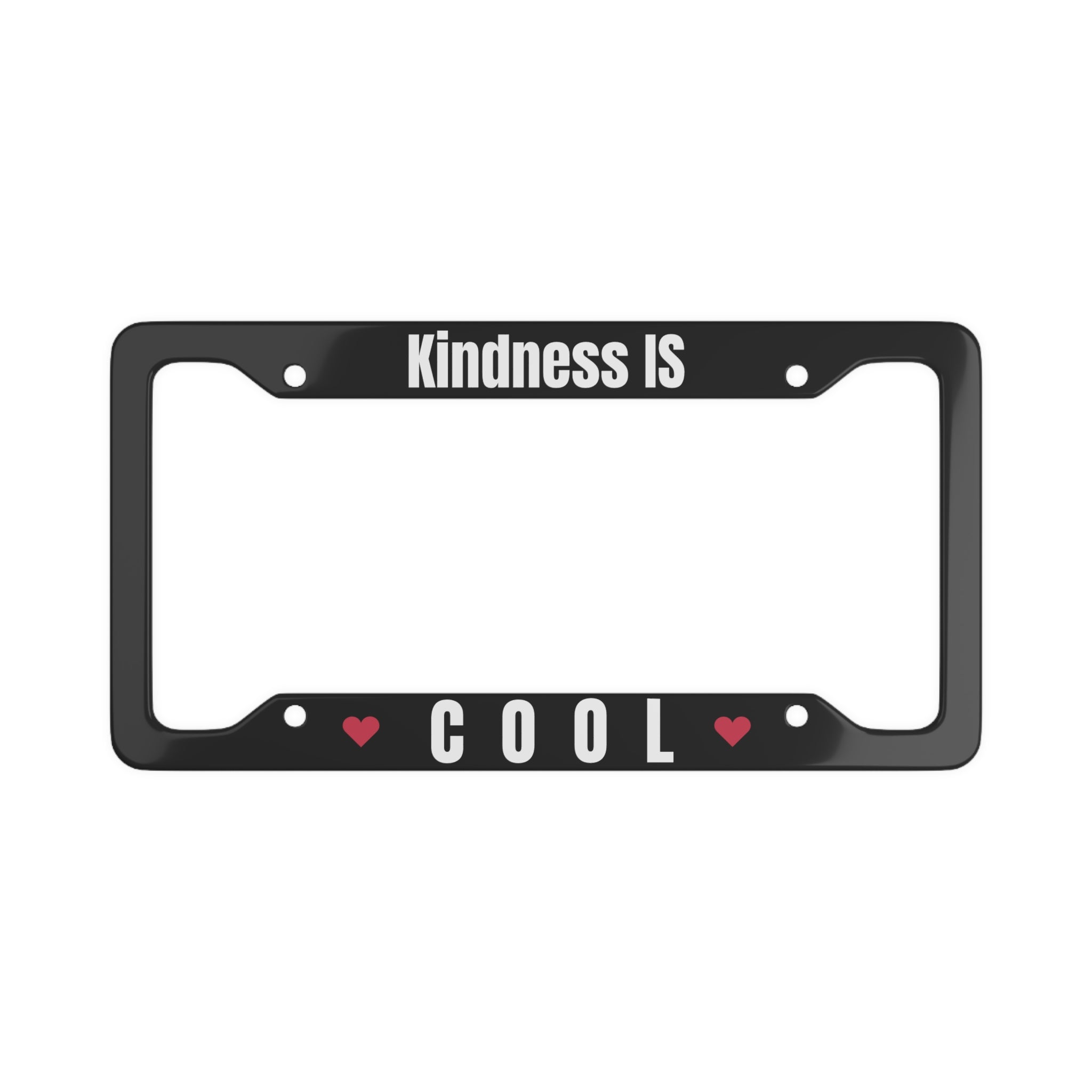 Kindness Is Cool License Plate Frame | Car Decor, Personalized Gift, Funny Quote, Road Trip Accessories, Eco-Friendly Gift