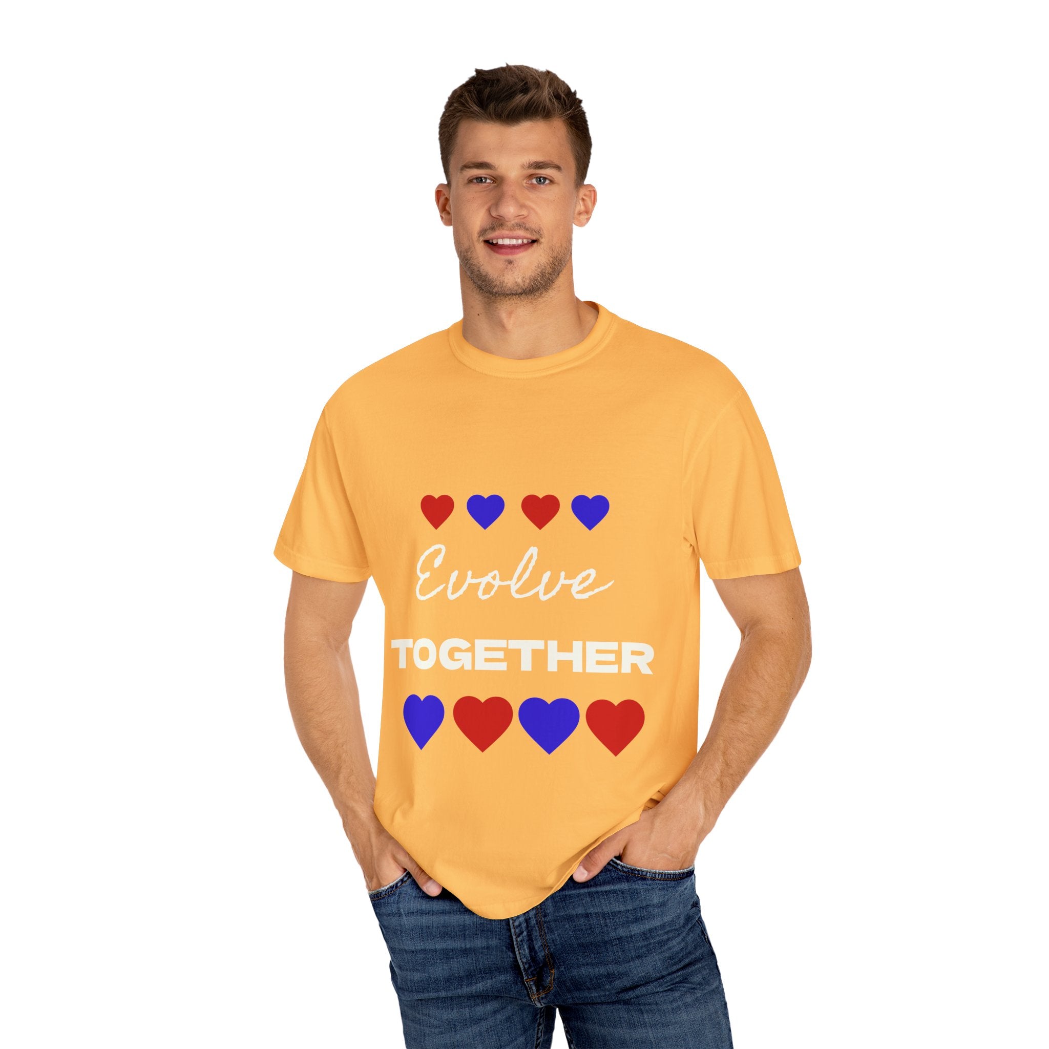 Heart Pattern Unisex T-Shirt - Cute Casual Love Tee