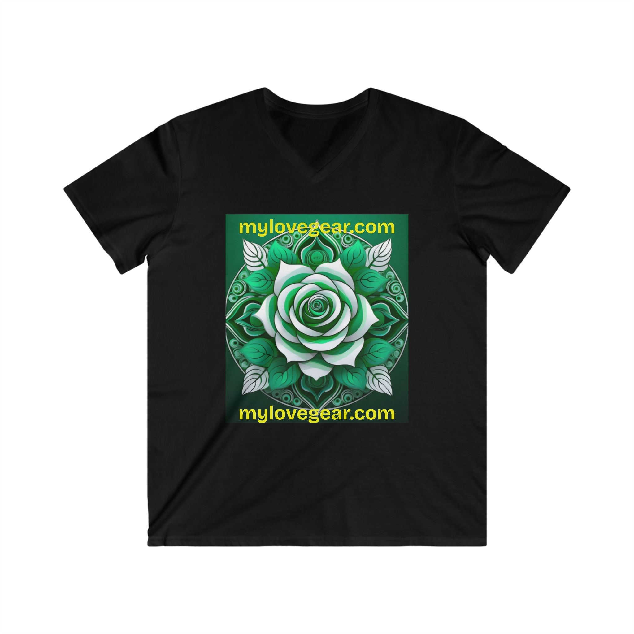 Men's Fitted V-Neck Short Sleeve Tee