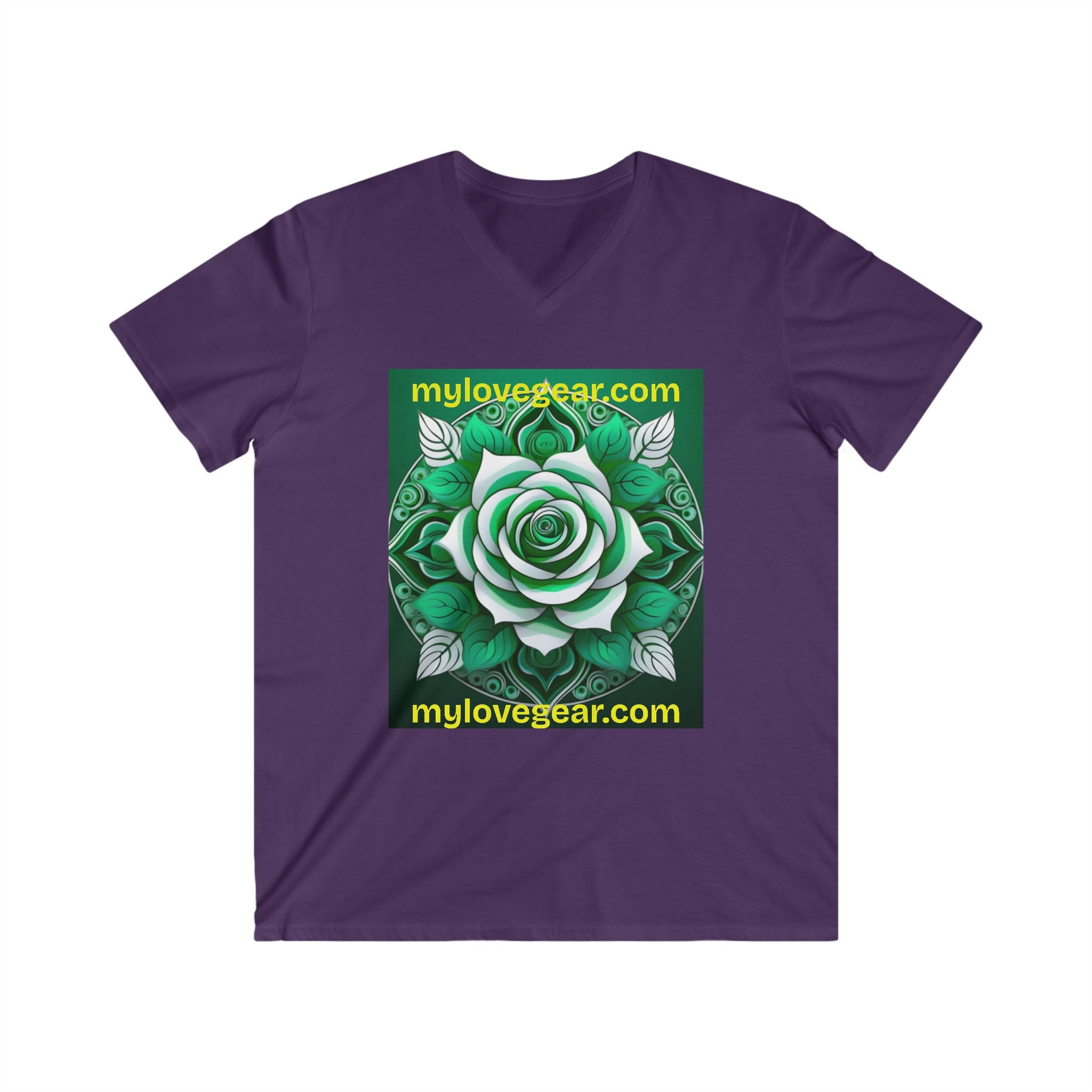 Men's Fitted V-Neck Short Sleeve Tee