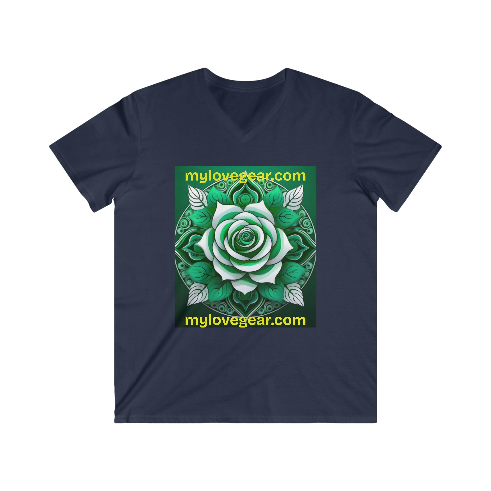 Men's Fitted V-Neck Short Sleeve Tee