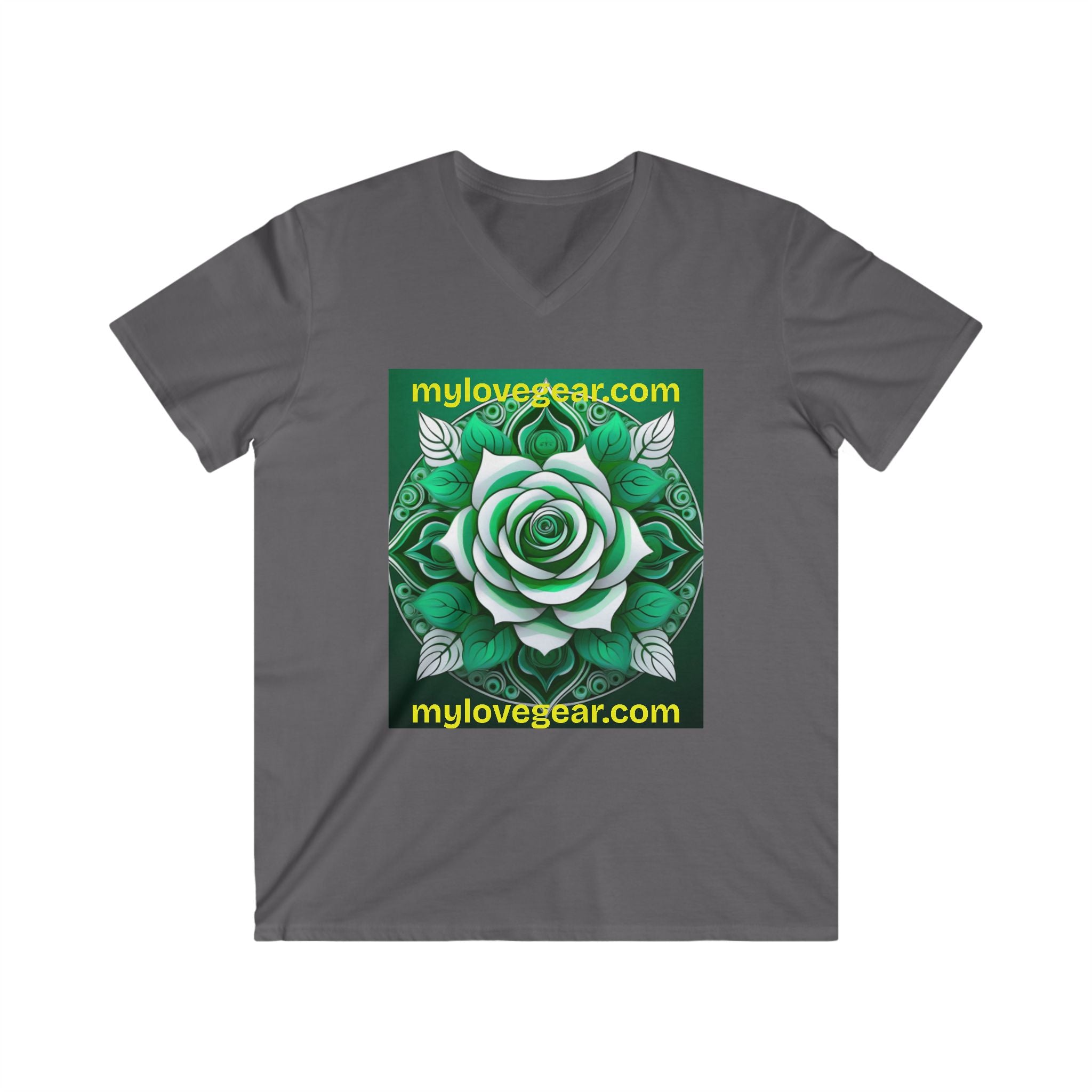 Men's Fitted V-Neck Short Sleeve Tee