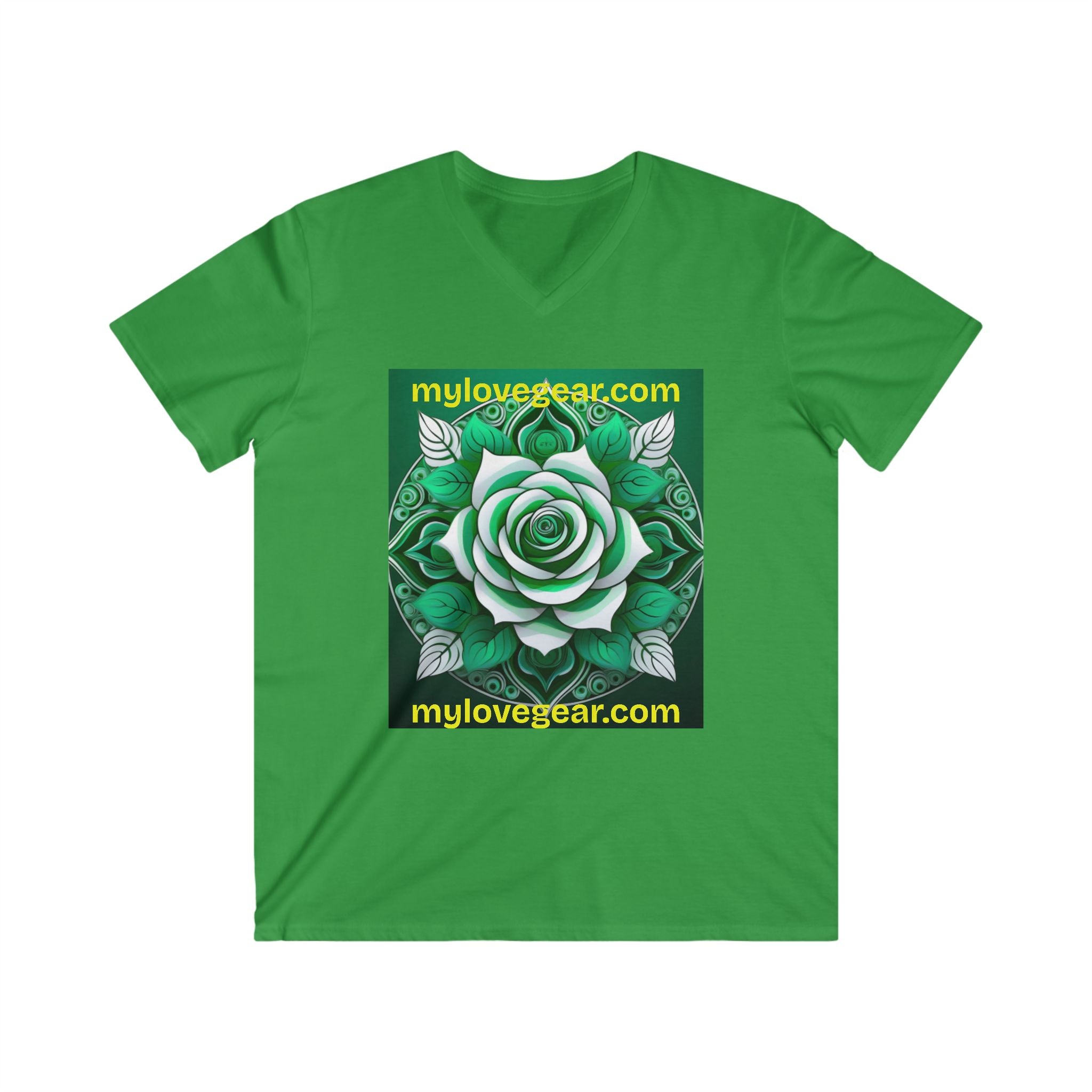 Men's Fitted V-Neck Short Sleeve Tee