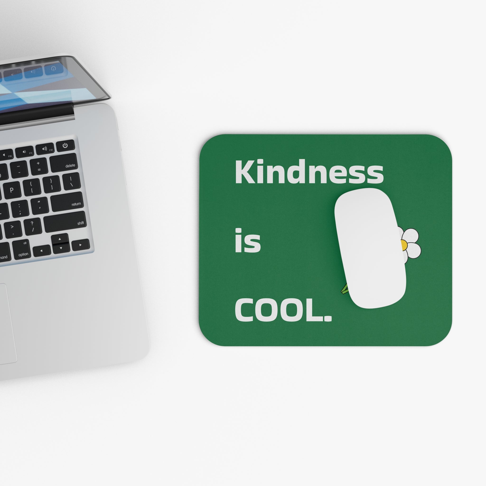Kindness is Cool Mouse Pad | Motivational Desk Accessory | Office Decor | Gift for Students & Professionals | Green Mouse Mat | [...]