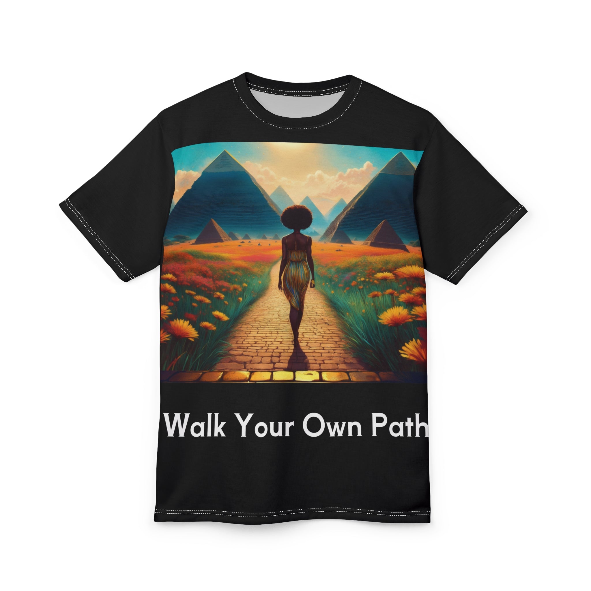 Inspirational Walk Your Own Path Tee, Unisex Graphic T-Shirt, Self-Expression Apparel, Gift for Dreamers, Positive Vibe Clothing