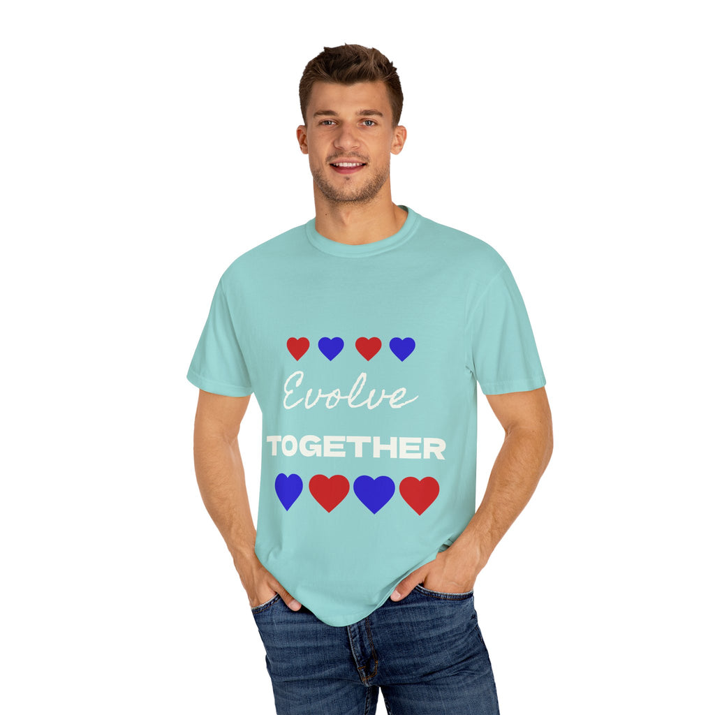 Heart Pattern Unisex T-Shirt - Cute Casual Love Tee