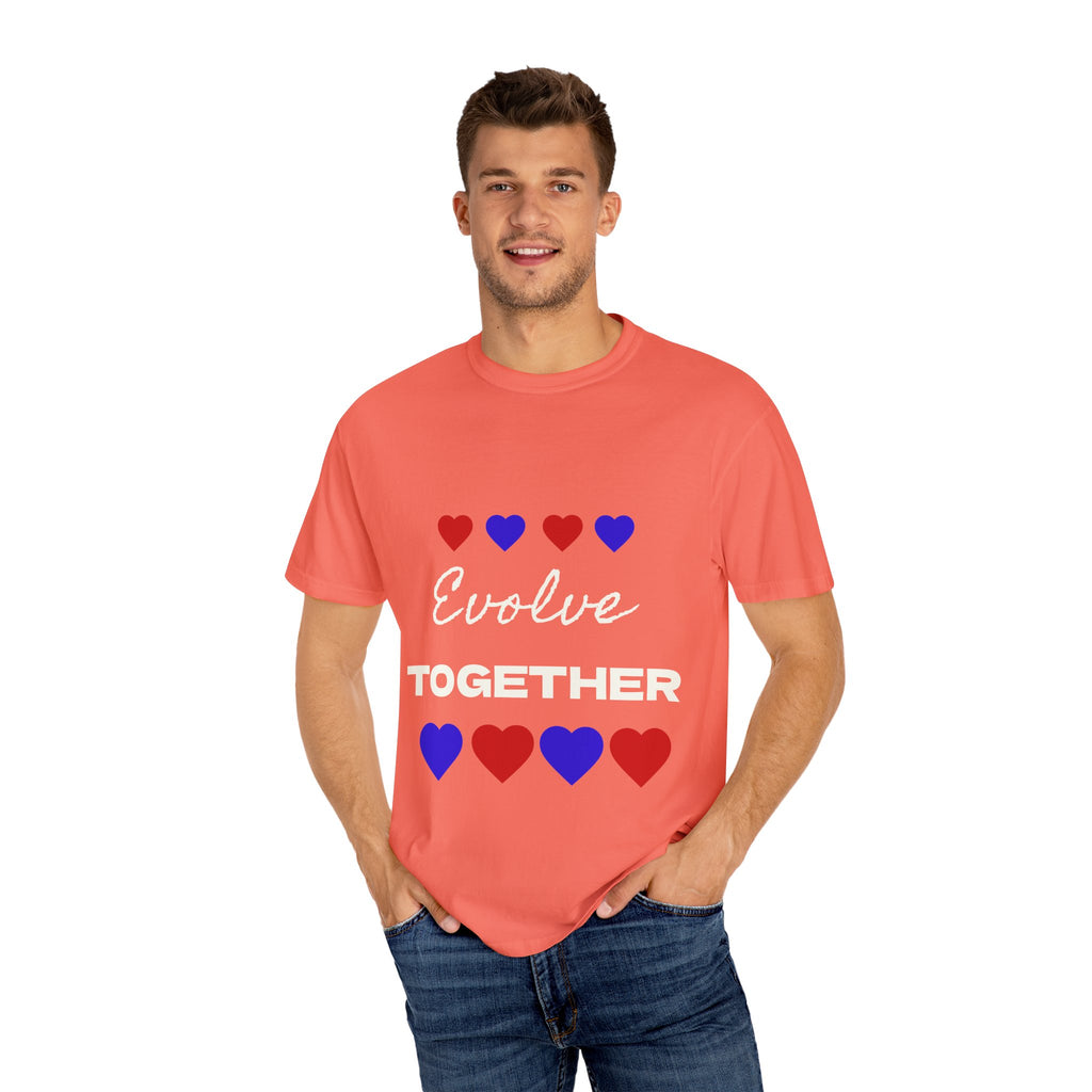 Heart Pattern Unisex T-Shirt - Cute Casual Love Tee