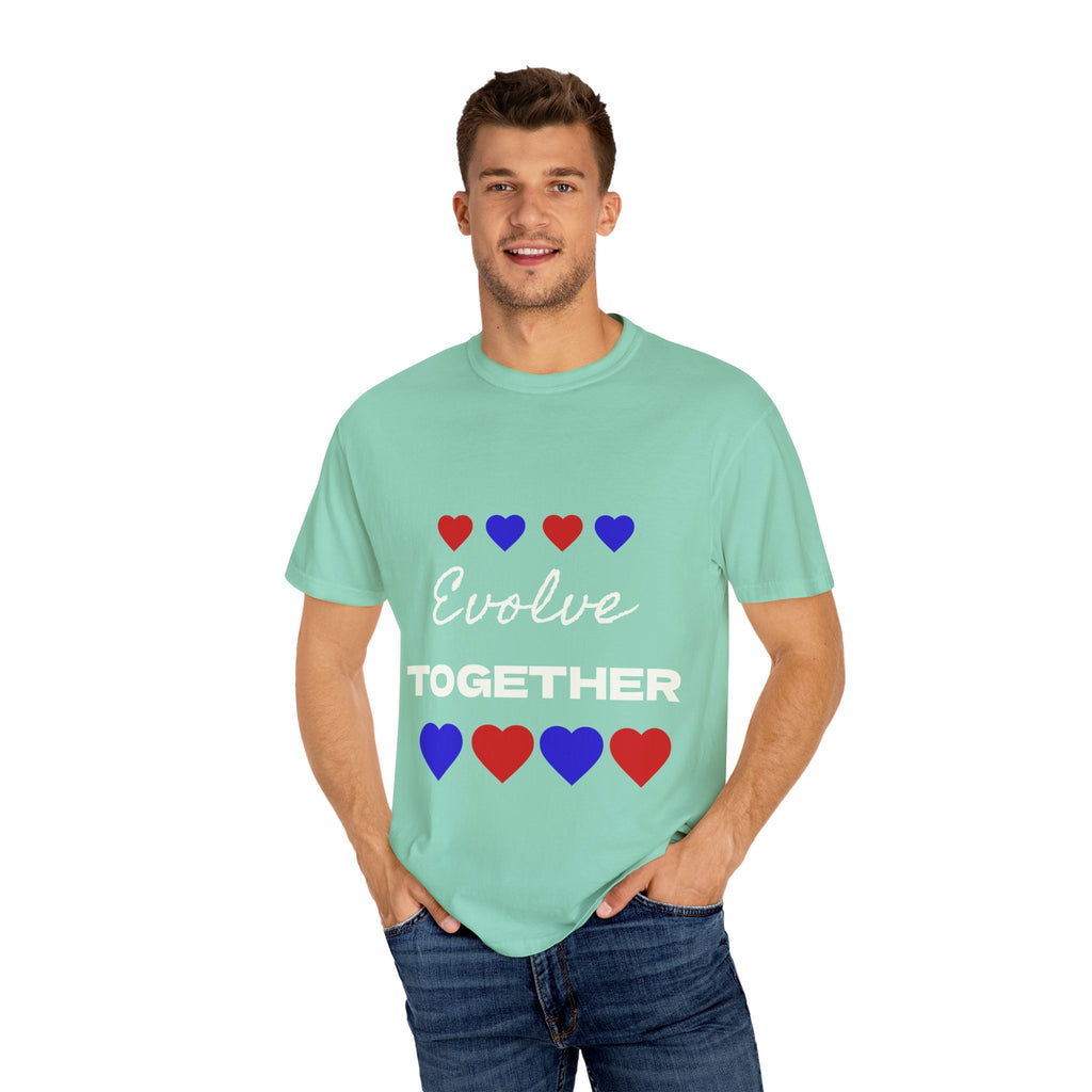 Heart Pattern Unisex T-Shirt - Cute Casual Love Tee