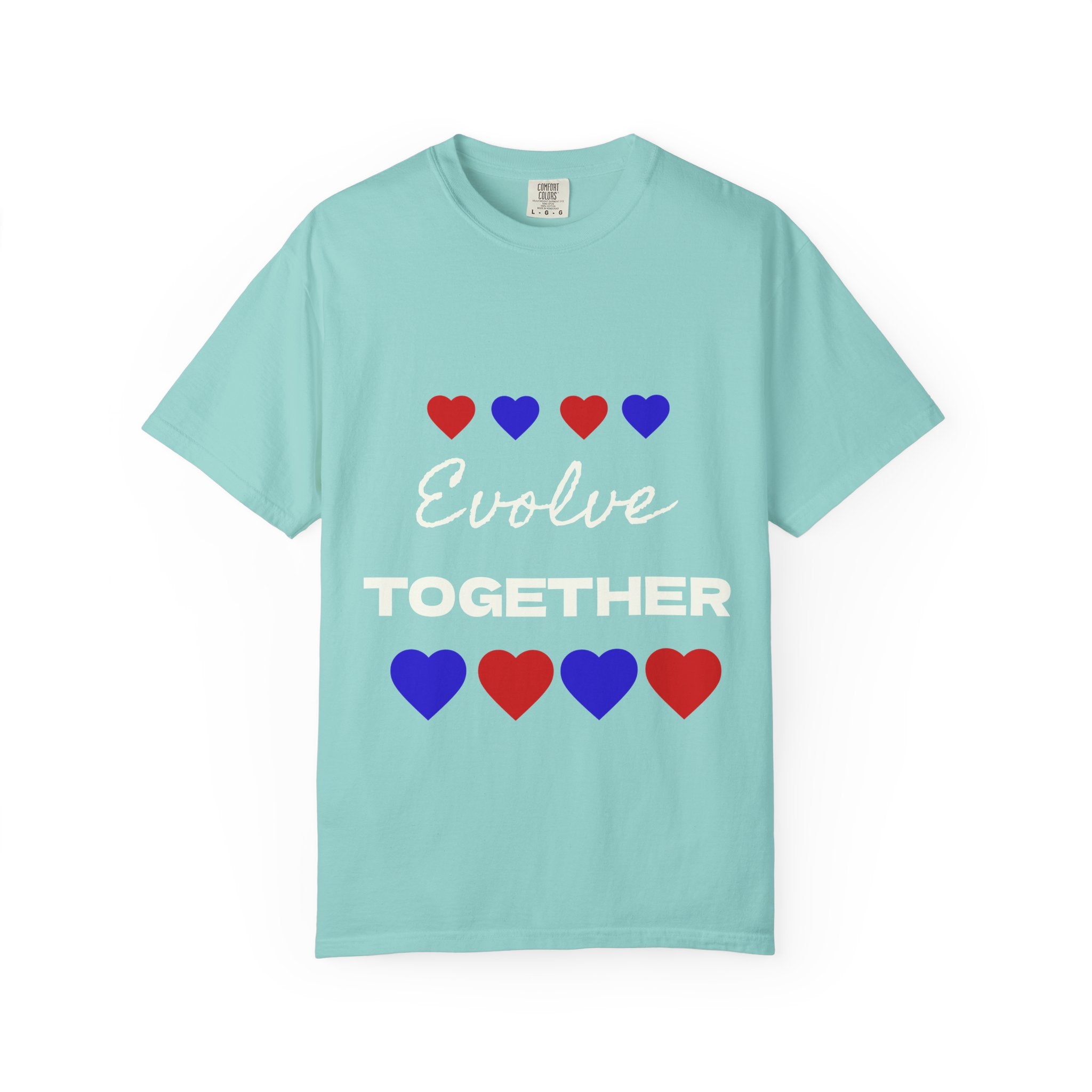 Heart Pattern Unisex T-Shirt - Cute Casual Love Tee
