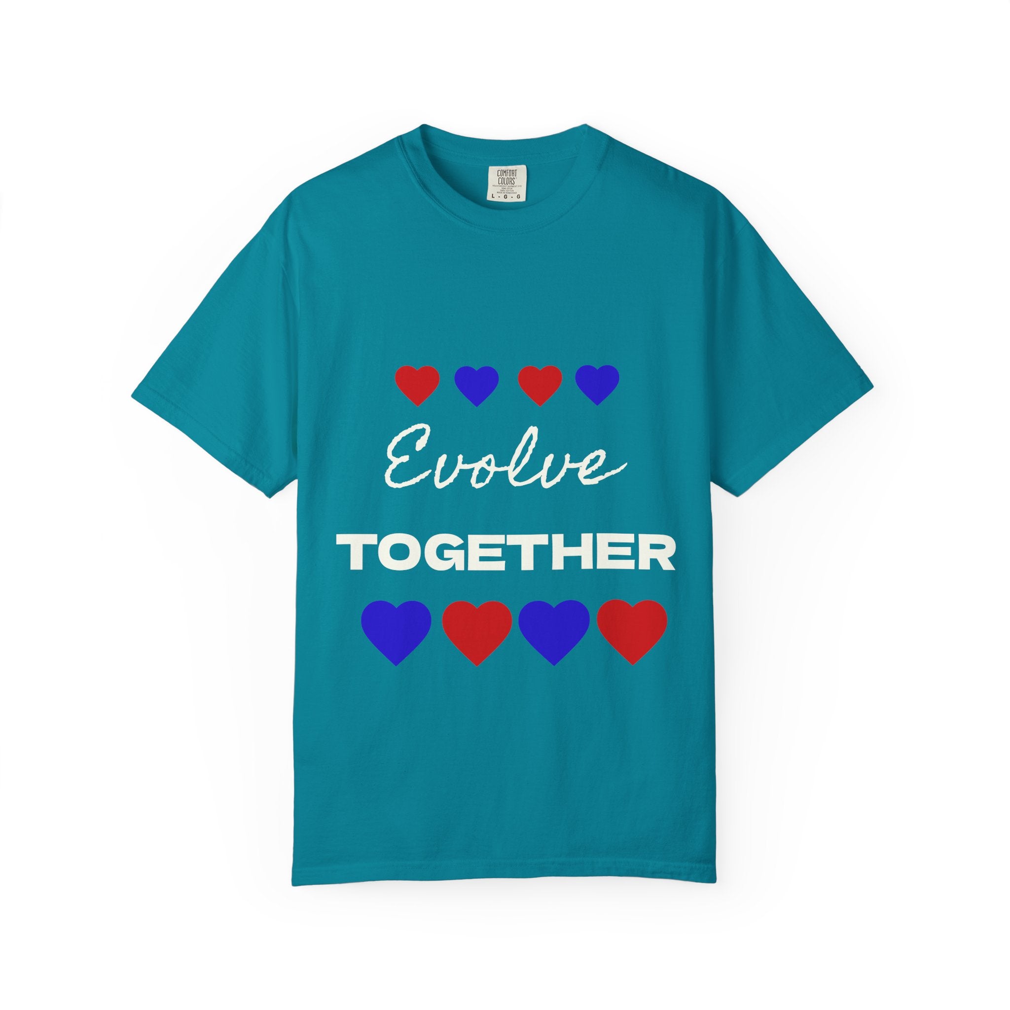 Heart Pattern Unisex T-Shirt - Cute Casual Love Tee